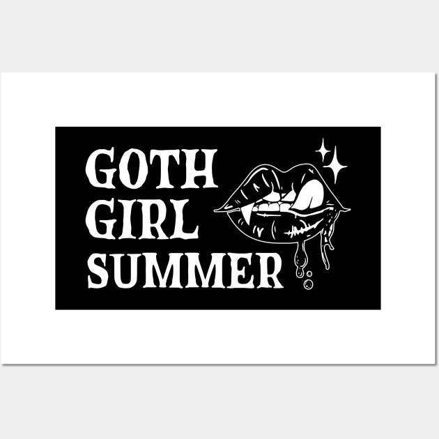 Goth Girl Summer Wall Art by TwelveandTatum